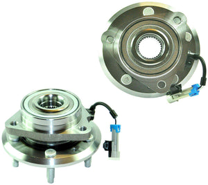 Front Left +Right Wheel Bearing Hub Pair + Abs Sensor For Chevrolet and Opel-Vauxhall - D2P Autoparts