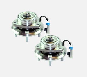 Front Left +Right Wheel Bearing Hub Pair + Abs Sensor For Chevrolet and Opel-Vauxhall - D2P Autoparts