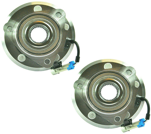 Front Left +Right Wheel Bearing Hub Pair + Abs Sensor For Chevrolet and Opel-Vauxhall - D2P Autoparts