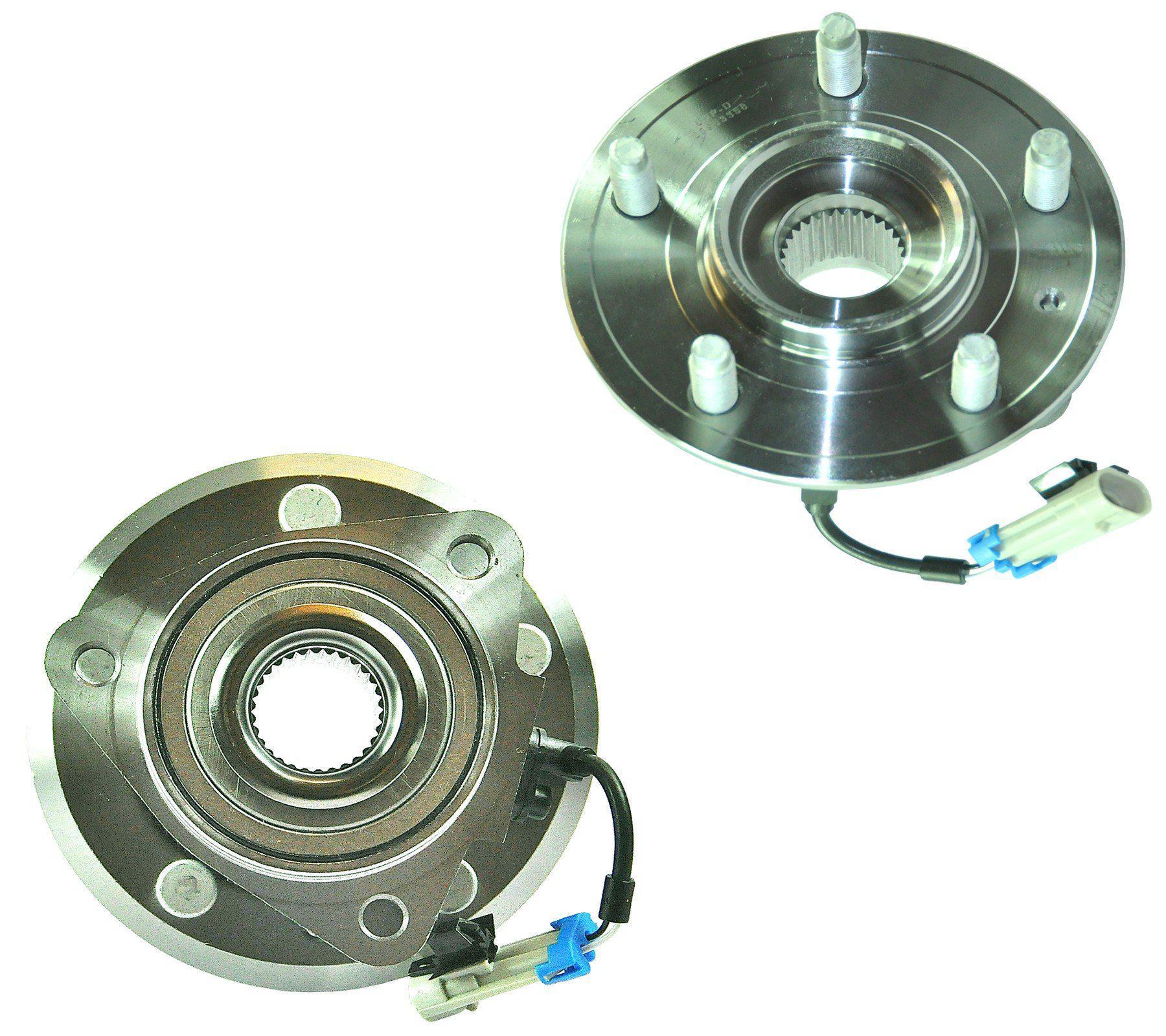 Front Left +Right Wheel Bearing Hub Pair + Abs Sensor For Chevrolet and Opel-Vauxhall - D2P Autoparts
