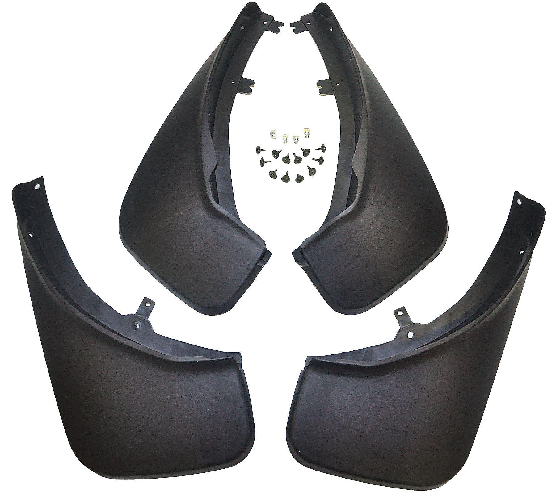 Front & Rear Mudflaps/Mudguards Pack Of 4 For Land Rover: Range Rover - D2P Autoparts