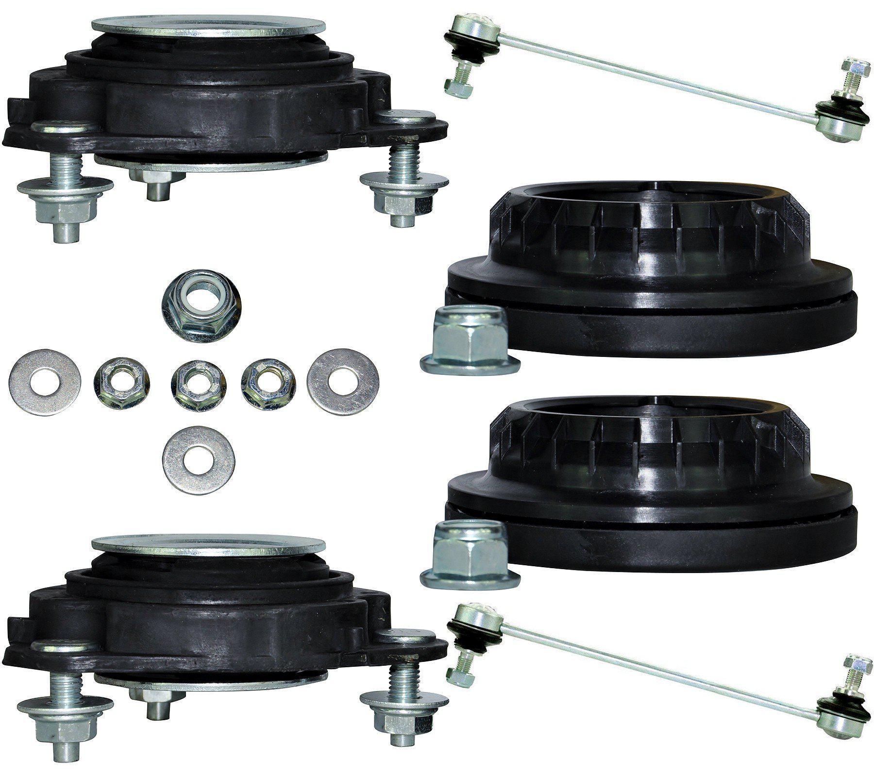 Front Suspension Top Strut Mount Bearings & Drop-Links Pair (Left & Right) For Ford Mondeo - D2P Autoparts