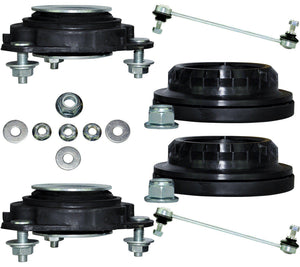 Front Suspension Top Strut Mount Bearings & Drop-Links Pair (Left & Right) For Ford Mondeo - D2P Autoparts