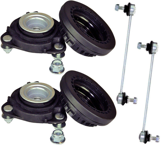 Front Suspension Top Strut Mount Bearings & Drop-Links Pair (Left & Right) For Ford Mondeo - D2P Autoparts