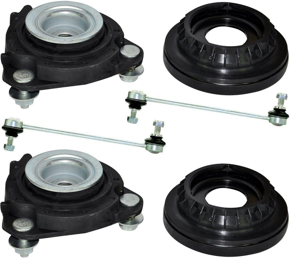 Front Suspension Top Strut Mount Bearings & Drop-Links Pair (Left & Right) For Ford Mondeo - D2P Autoparts