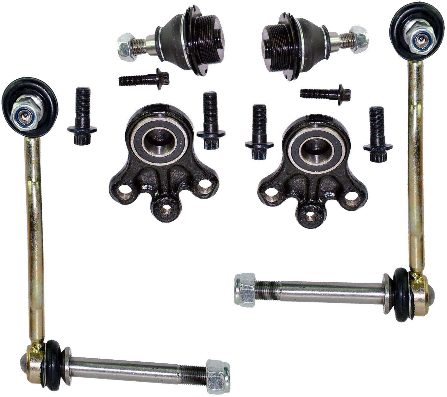 Front Suspension Upper & Lower Ball Joints & Droplinks Pair Kit For Peugeot/Citroen - D2P Autoparts