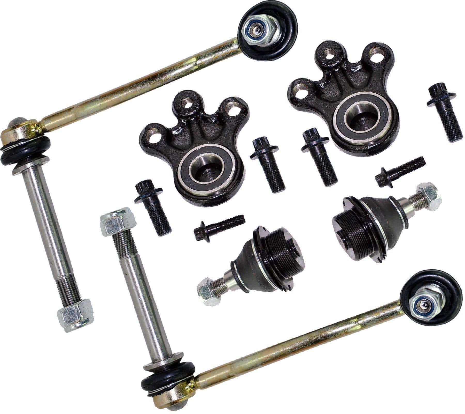 Front Suspension Upper & Lower Ball Joints & Droplinks Pair Kit For Peugeot/Citroen - D2P Autoparts