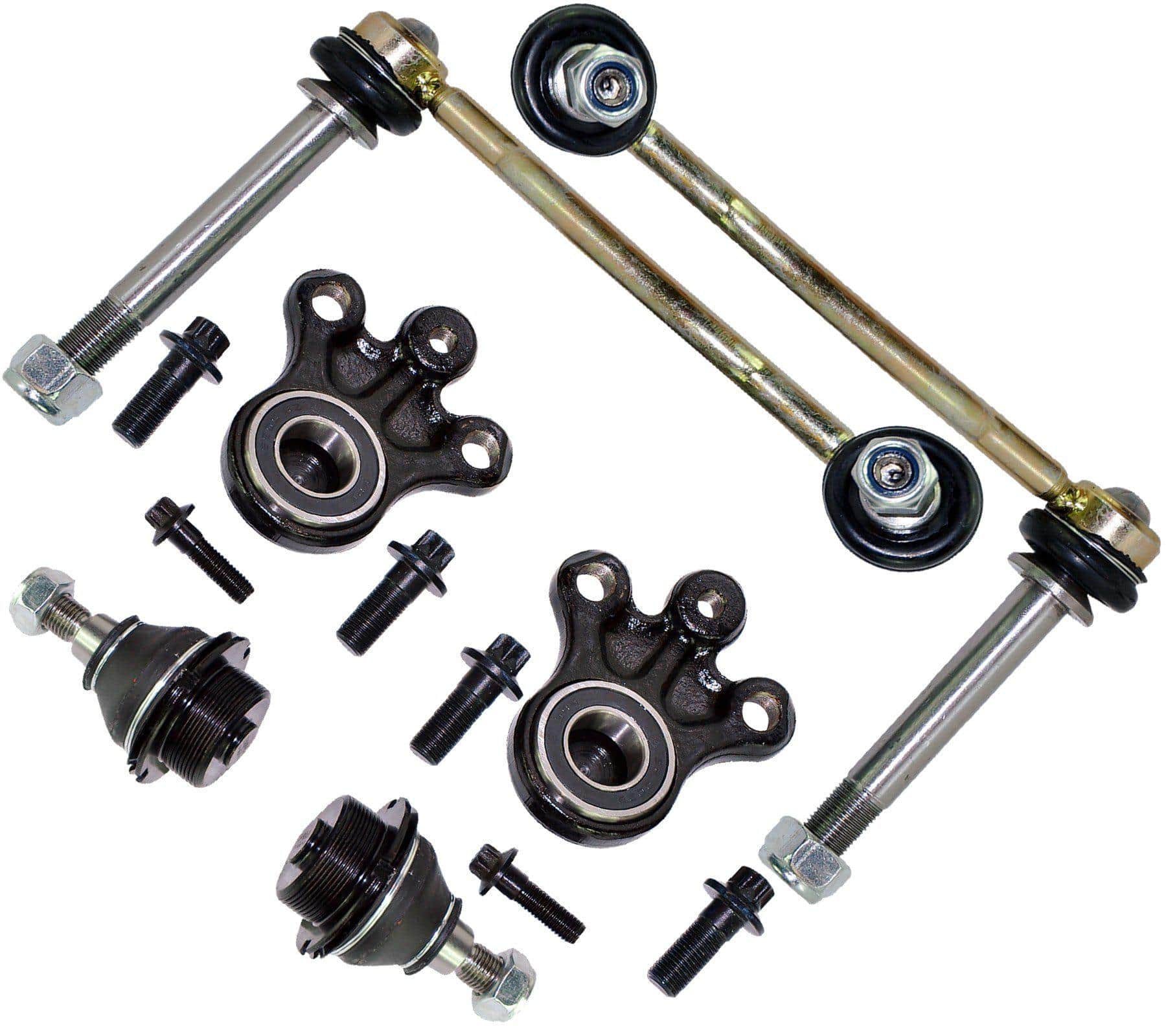 Front Suspension Upper & Lower Ball Joints & Droplinks Pair Kit For Peugeot/Citroen - D2P Autoparts