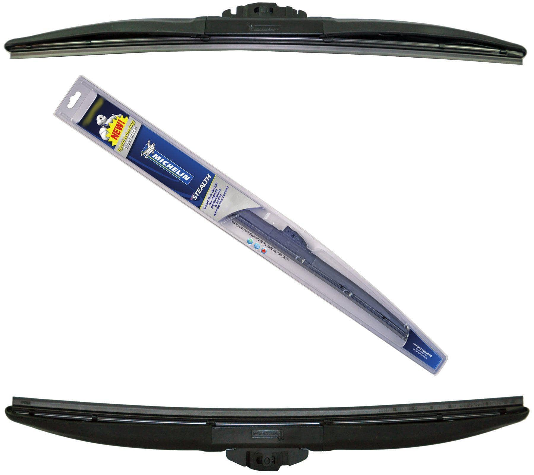 Genuine Michelin Stealth Hybrid Front Wiper Blades Pair Of 16″/ 400 Mm - D2P Autoparts