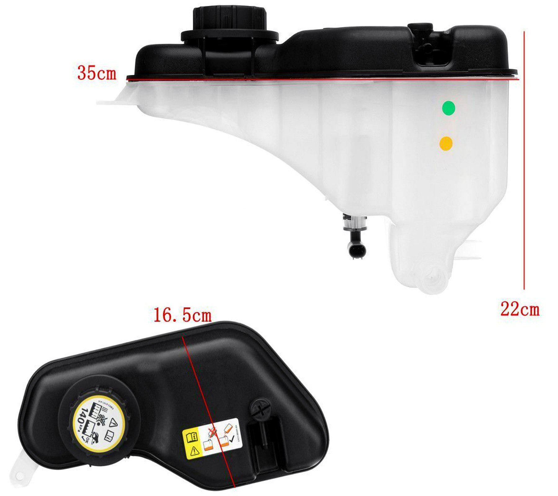 Header Coolant Expansion Tank For Jaguar: S-Type, XF, and XJ, C2Z13764 - D2P Autoparts