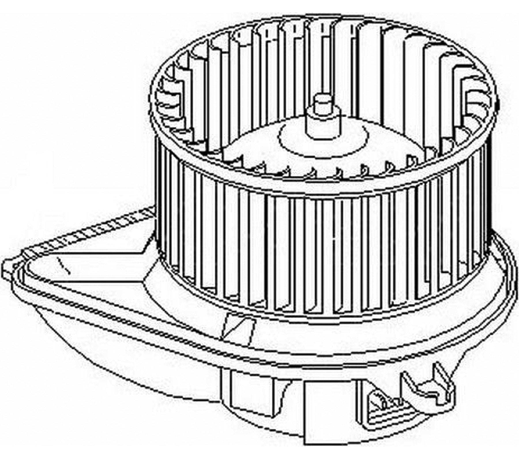 Heater Blower Fan Motor (12V) For Mercedes - D2P Autoparts