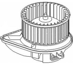 Heater Blower Fan Motor (12V) For Mercedes - D2P Autoparts