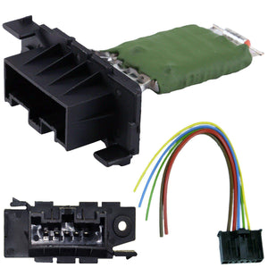 Heater Blower Motor Fan Resistor + Wiring Loom For Alfa Romeo, Fiat, Peugeot, Citroen, and Opel-Vauxhall - D2P Autoparts