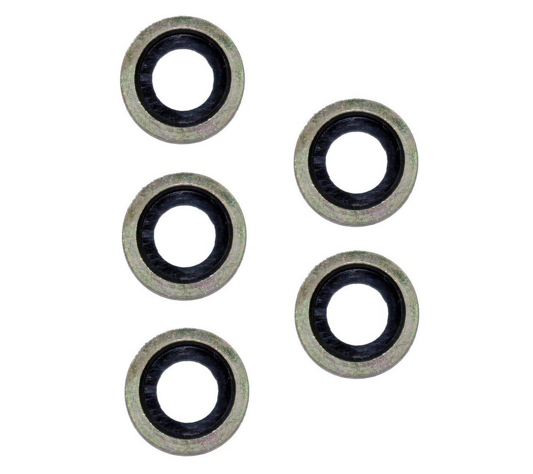 Oil Drain Sump Plug Washers X5 For Peugeot, Citroen, Ford, Land Rover, and Mazda - D2P Autoparts
