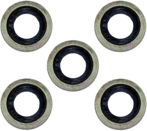 Oil Drain Sump Plug Washers X5 For Peugeot, Citroen, Ford, Land Rover, and Mazda - D2P Autoparts