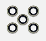 Oil Drain Sump Plug Washers X5 For Peugeot, Citroen, Ford, Land Rover, and Mazda - D2P Autoparts