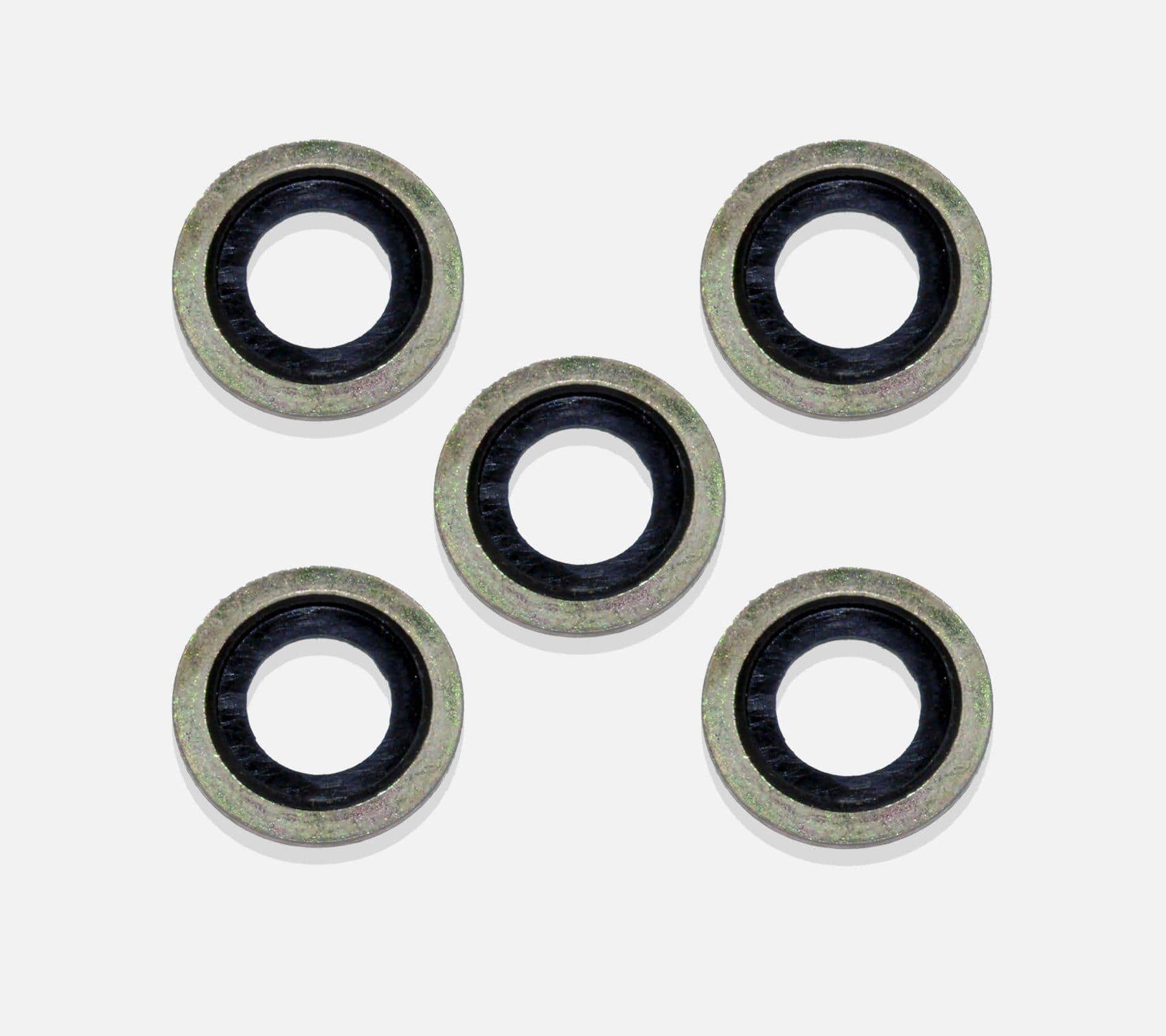 Oil Drain Sump Plug Washers X5 For Peugeot, Citroen, Ford, Land Rover, and Mazda - D2P Autoparts