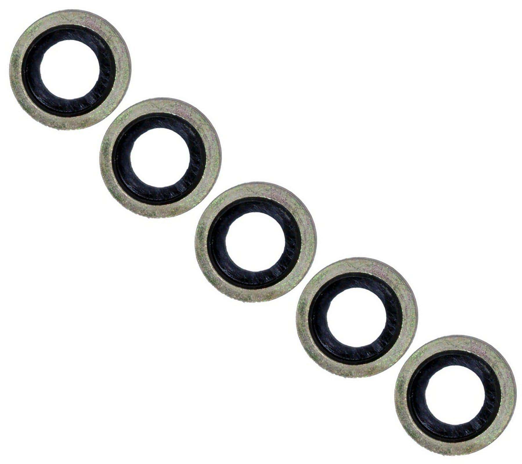 Oil Drain Sump Plug Washers X5 For Peugeot, Citroen, Ford, Land Rover, and Mazda - D2P Autoparts