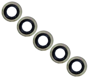 Oil Drain Sump Plug Washers X5 For Peugeot, Citroen, Ford, Land Rover, and Mazda - D2P Autoparts