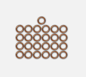Oil Sump Plug Washers (Set Of 25) Peugeot, and Citroen 16430 - D2P Autoparts