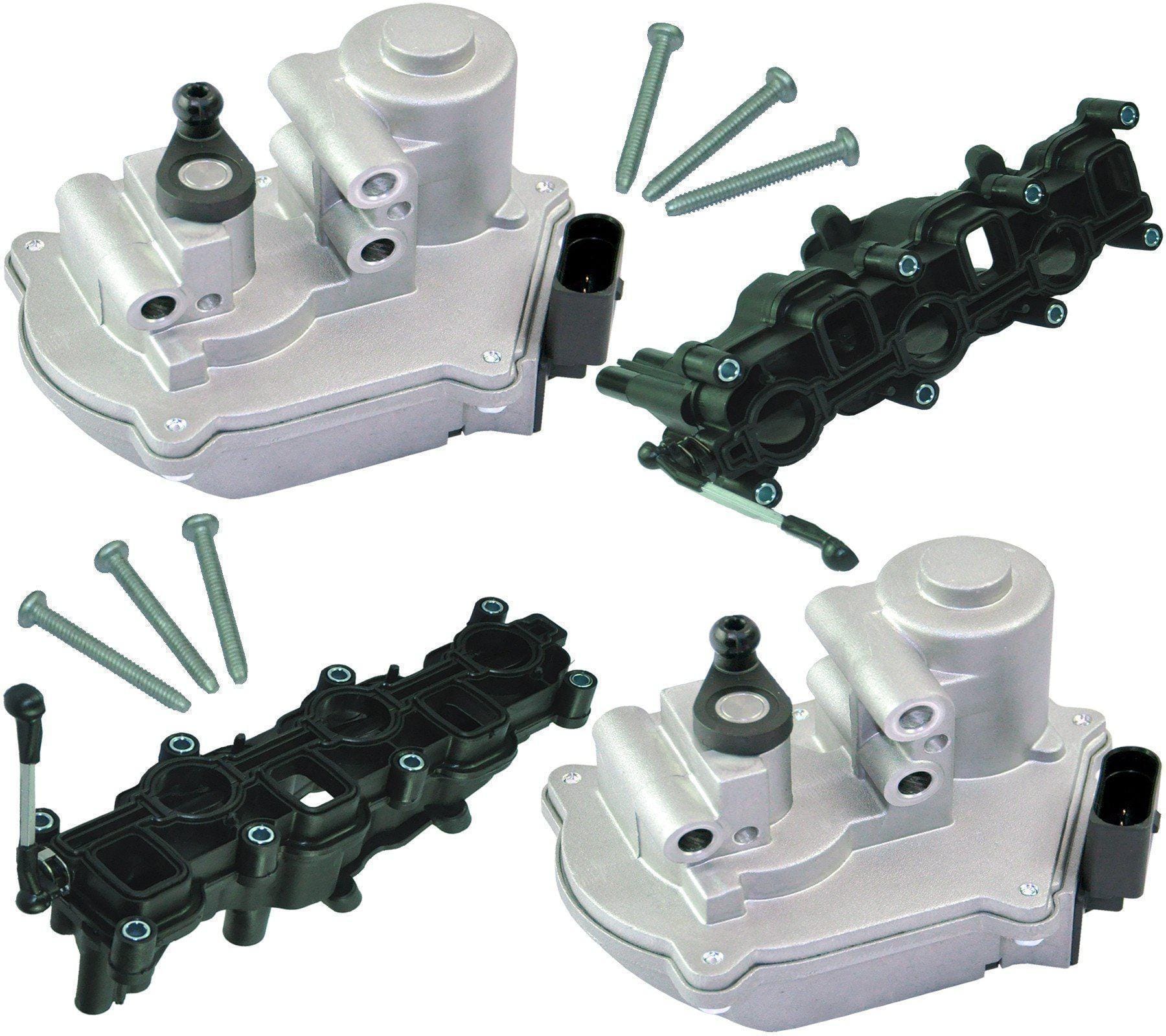 Pair Of Intake Manifolds & Actuator Motors For Audi, VW, and Ford - D2P Autoparts