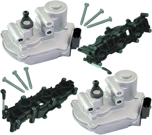 Pair Of Intake Manifolds & Actuator Motors For Audi, VW, and Ford