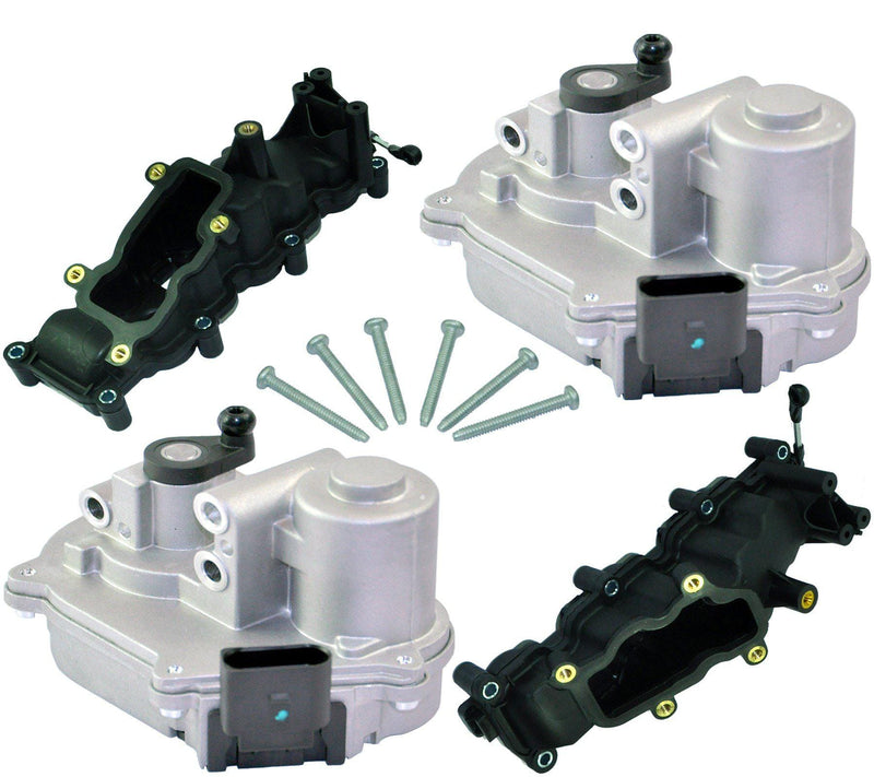 Pair Of Intake Manifolds & Actuator Motors For Audi, VW, and Ford - D2P Autoparts