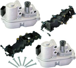 Pair Of Intake Manifolds & Actuator Motors For Audi, VW, and Ford - D2P Autoparts