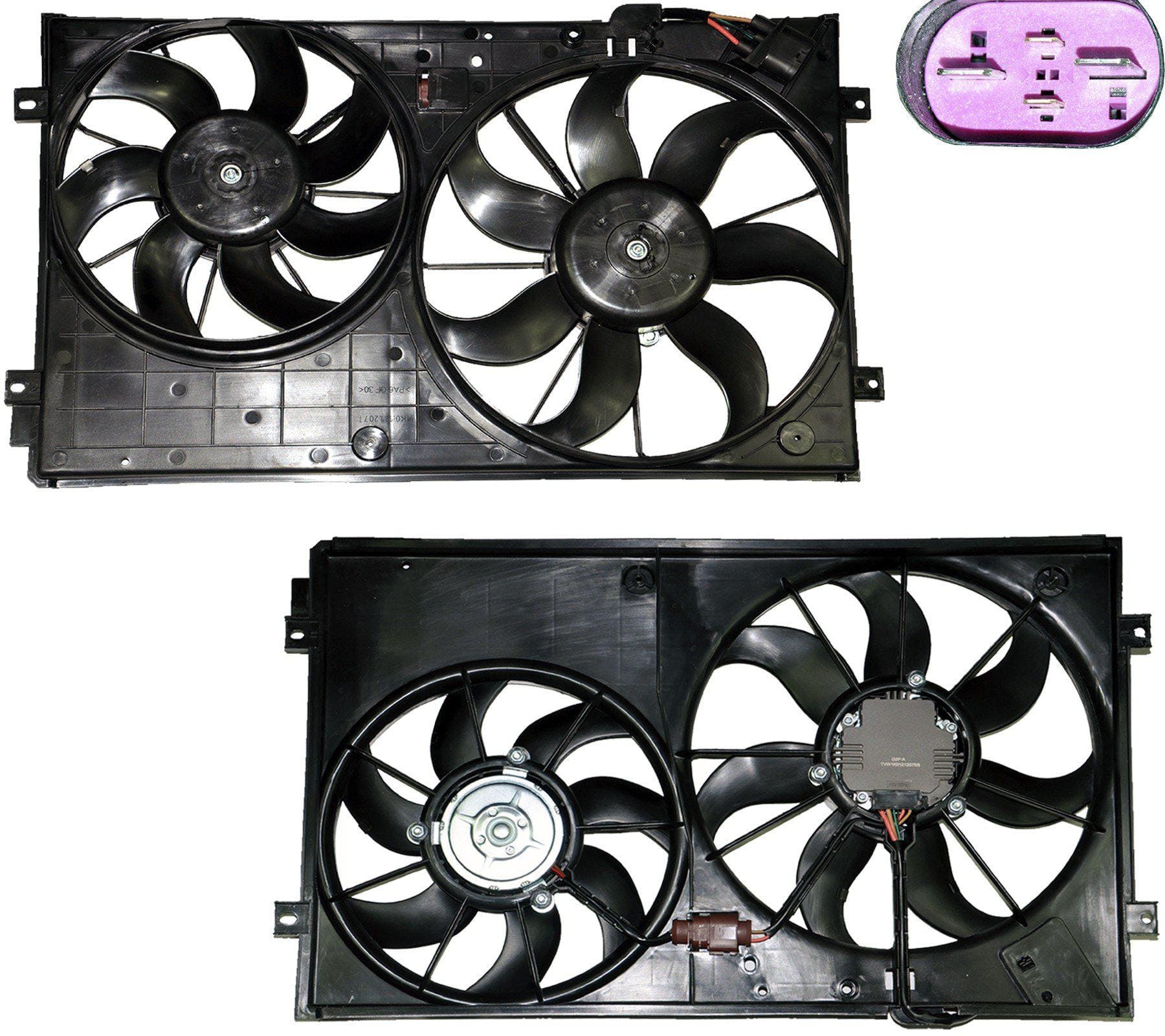 Radiator Cooling Fan Motor (12V) For Audi, VW, Seat, and Skoda 1K0959455EA - D2P Autoparts