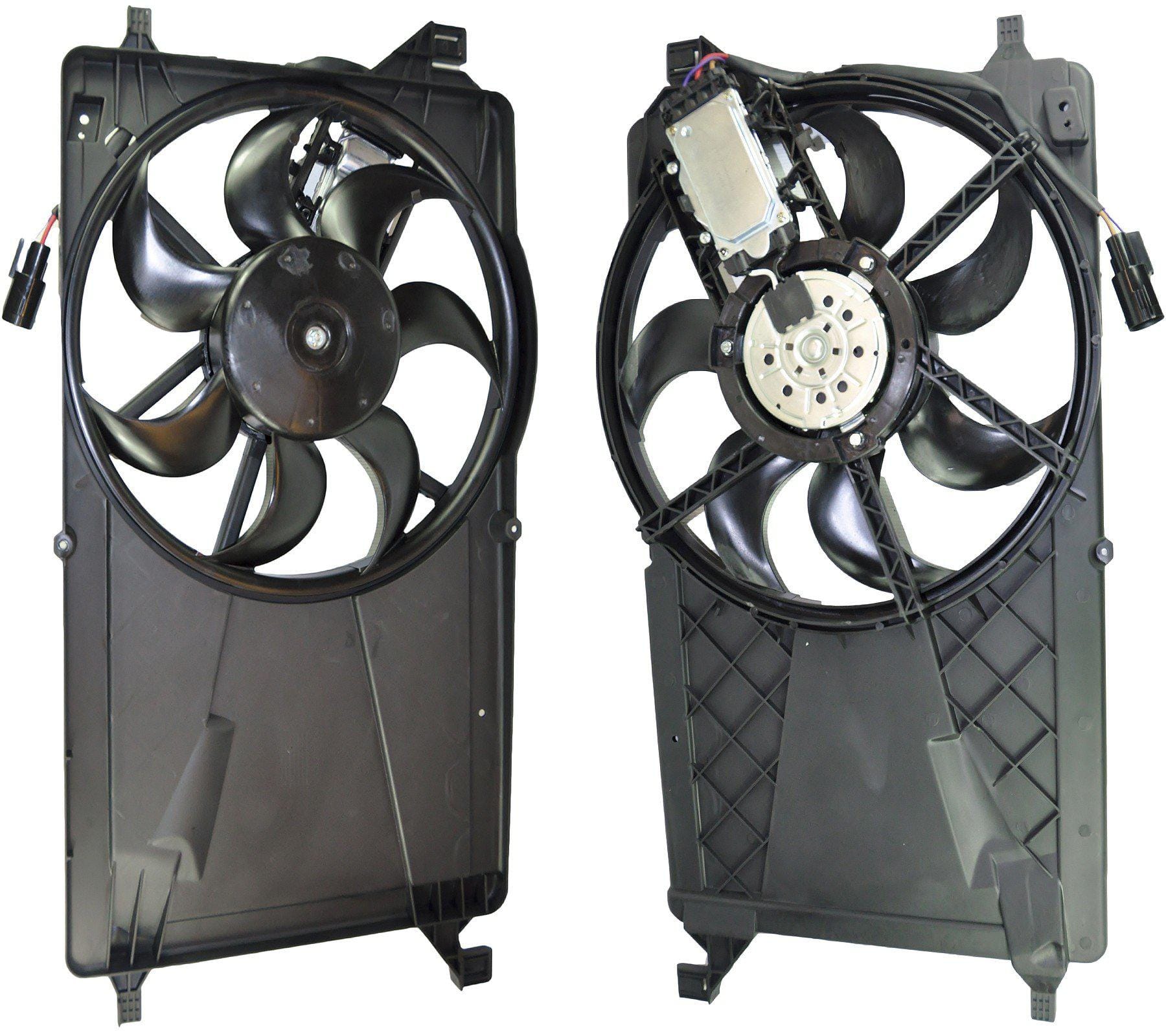 Radiator Cooling Fan + Motor for Ford, Mazda and Volvo 3M5H8C607RJ - D2P Autoparts