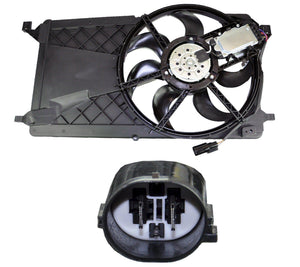 Radiator Cooling Fan + Motor for Ford, Mazda and Volvo 3M5H8C607RJ - D2P Autoparts