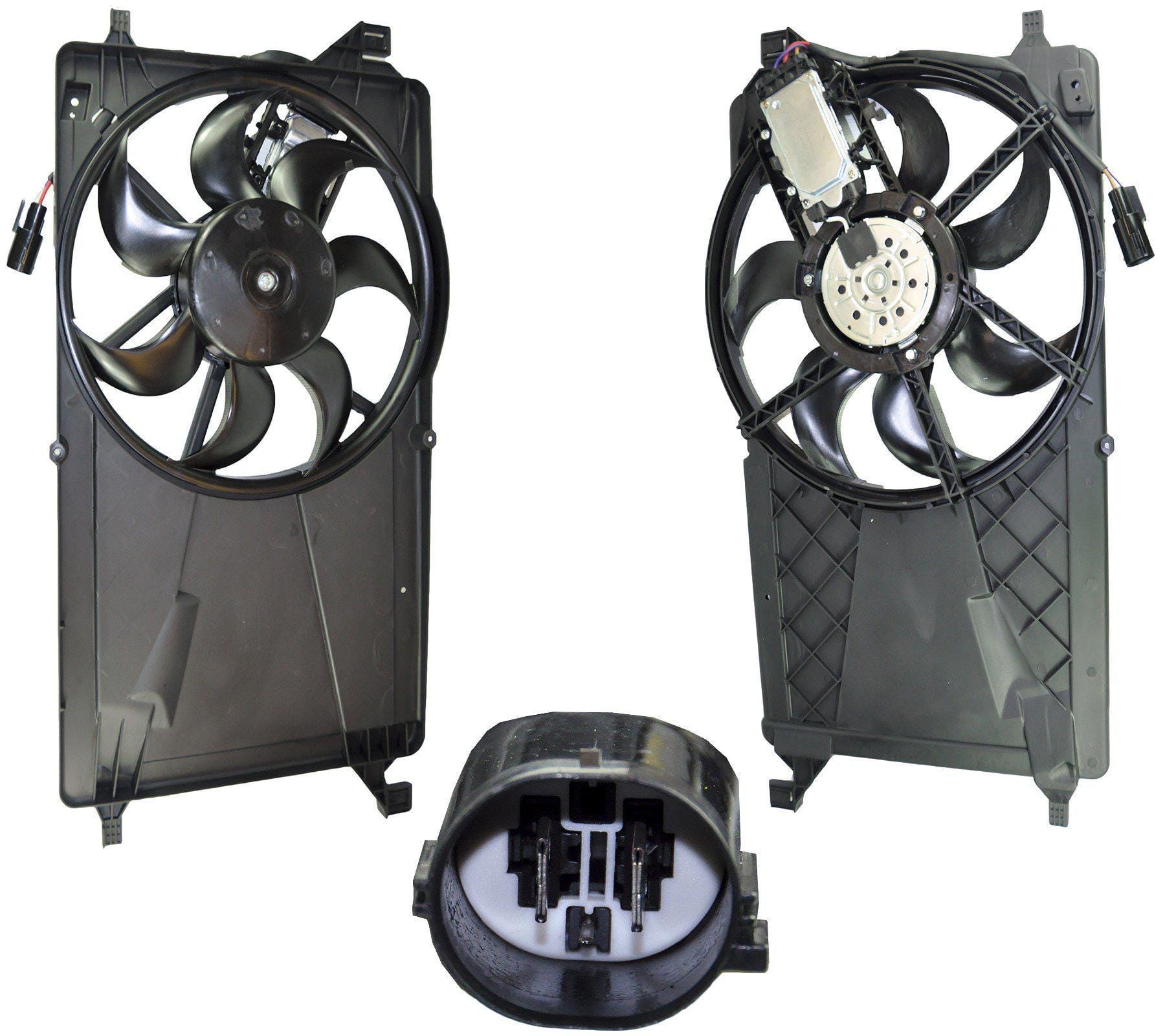 Radiator Cooling Fan + Motor for Ford, Mazda and Volvo 3M5H8C607RJ - D2P Autoparts