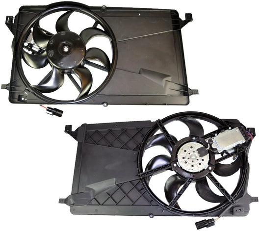 Radiator Cooling Fan + Motor for Ford, Mazda and Volvo 3M5H8C607RJ - D2P Autoparts