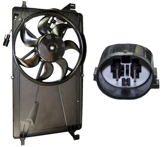 Radiator Cooling Fan + Motor for Ford, Mazda and Volvo 3M5H8C607RJ - D2P Autoparts
