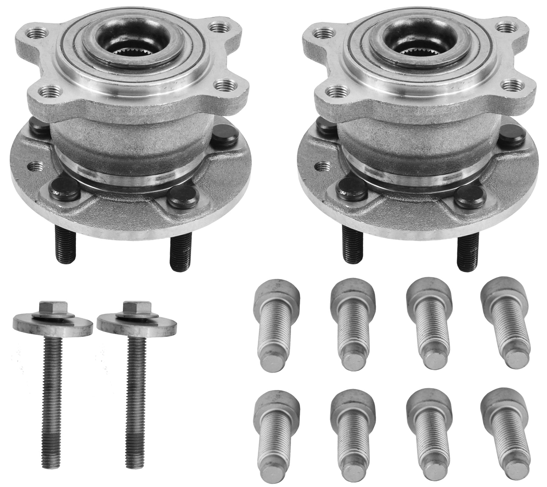 Rear Hub Wheel Bearing Kits Pair For Ford Kuga Mk1 2.0 2.5 4X4 2008-2012 - D2P Autoparts