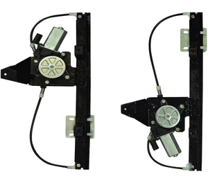 Rear Left & Right Passenger Electric Window Regulator Pair With Motor For Land Rover Freelander, - D2P Autoparts