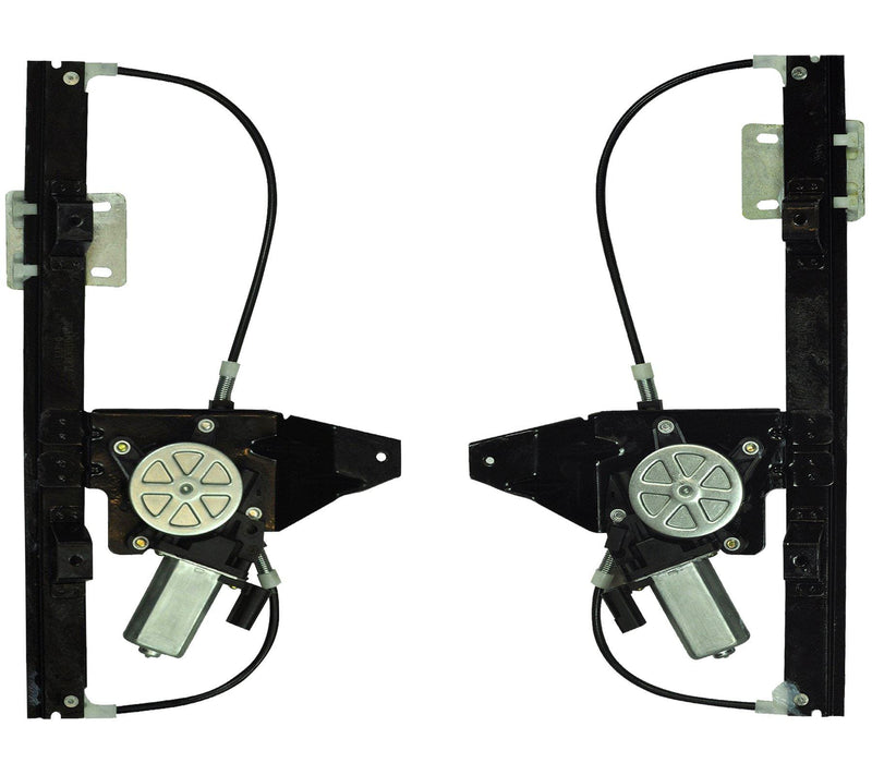 Rear Left & Right Passenger Electric Window Regulator Pair With Motor For Land Rover Freelander, - D2P Autoparts