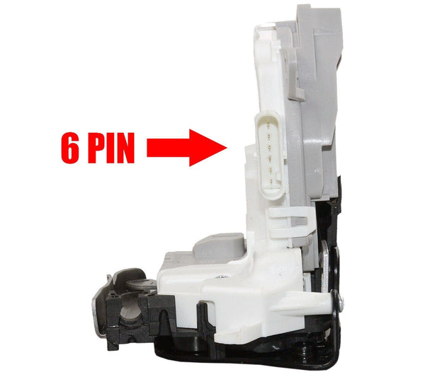 Rear Right Driver Door Lock Latch Catch (6 Pins) For Audi and VW 8K0839016C - D2P Autoparts