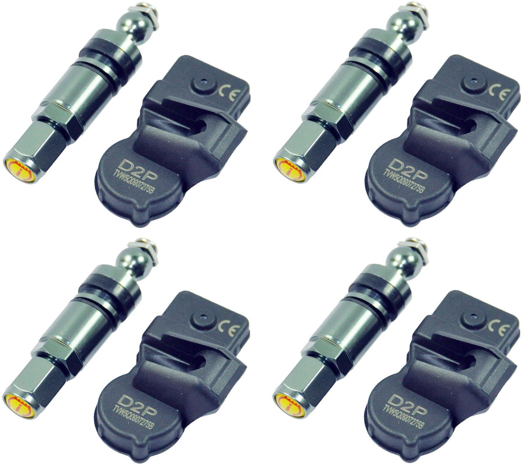 Set Of 4 Tyre Pressure Sensor Tpms Valve For Audi/Vw/Seat/Skoda/Bentley/Porsche - D2P Autoparts