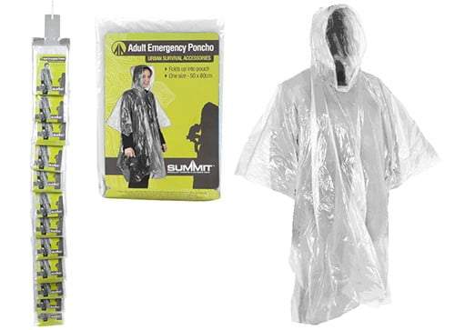 Summit Adult Emergency Poncho - D2P Autoparts