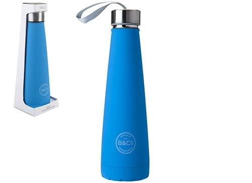 Summit B&Co 450Ml Conical Bottle Flask Neon Blue - D2P Autoparts