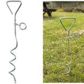 Summit Dog Tether Spiral Corkscrew Stake Anchor Camping Caravan Outdoor - D2P Autoparts