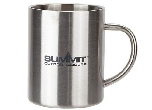 Summit Stainless Steel Double Walled Mug With Logo Outdoor Camping - D2P Autoparts