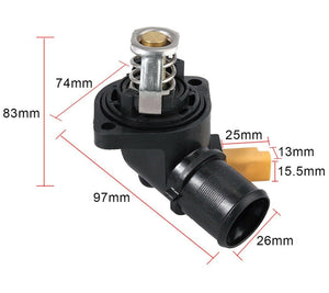 Temperature Coolant Thermostat Housing For Peugeot, Citroen, and Fiat 1336Z2 - D2P Autoparts