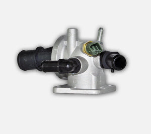 Thermostat + Housing (2 Pins) For Fiat, Ford, Lancia, Suzuki, and Vauxhall-Opel 1538707 - D2P Autoparts