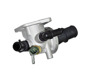 Thermostat + Housing (2 Pins) For Fiat, Ford, Lancia, Suzuki, and Vauxhall-Opel 1538707 - D2P Autoparts