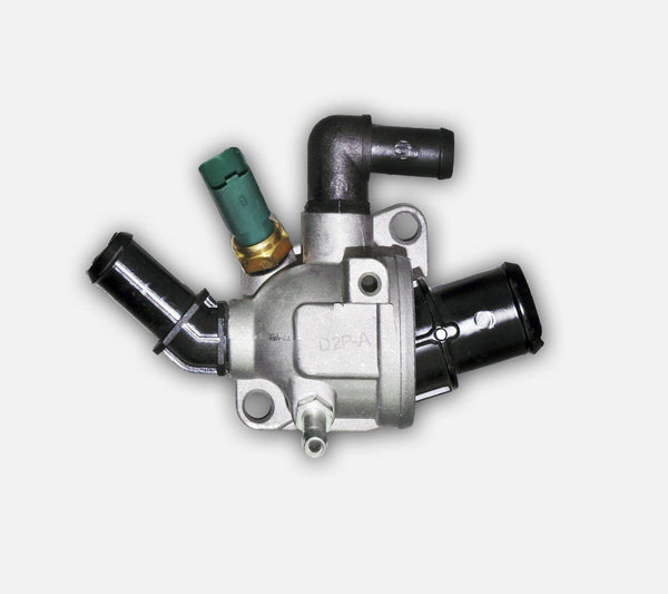 Thermostat Housing + Sensor (2 Pins) For Alfa Romeo, Fiat, Lancia, Opel-Vauxhall, Suzuki - D2P Autoparts