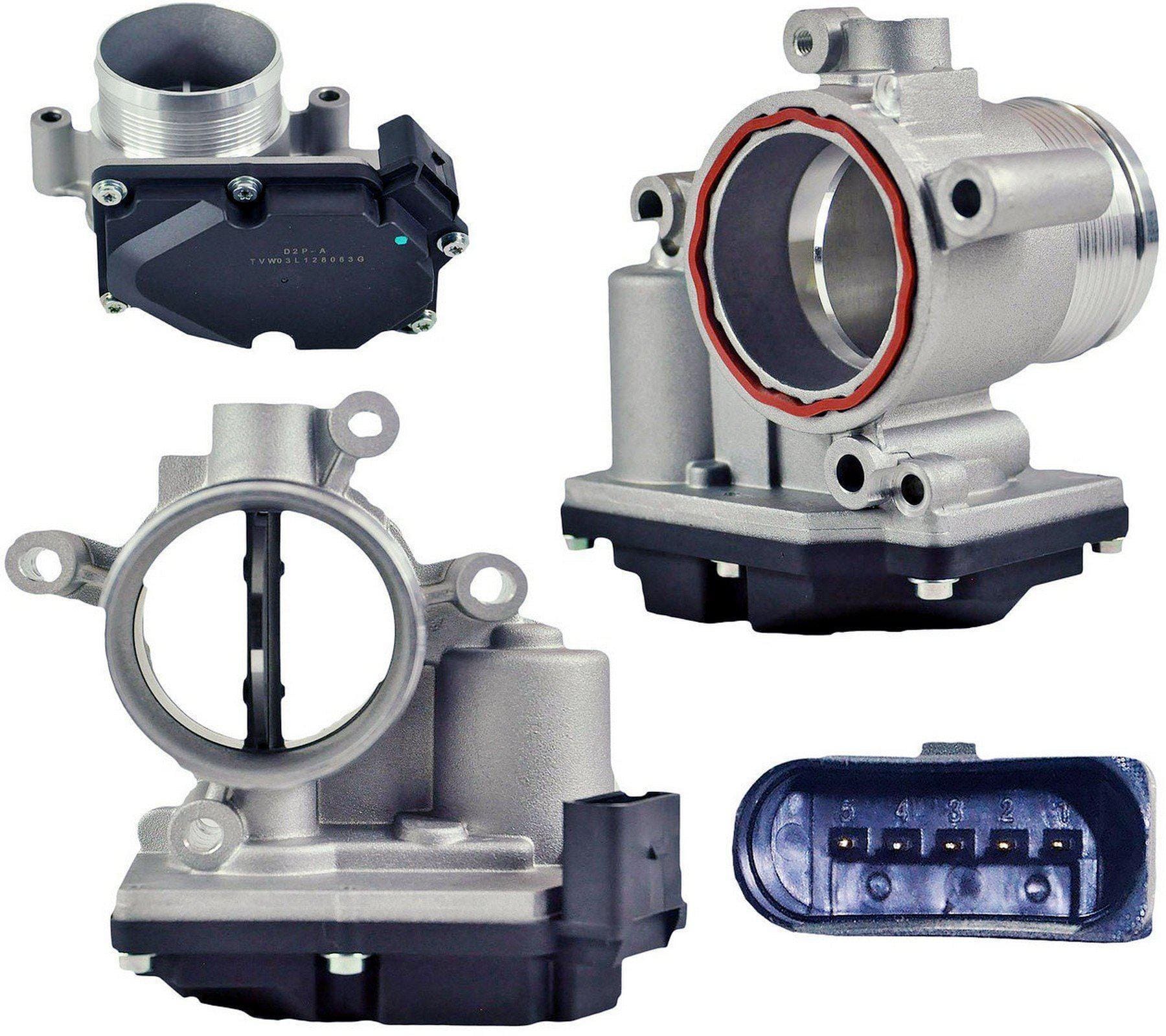 Throttle Body (5 Pins) For Audi, VW, Seat, and Skoda 03L128063T - D2P Autoparts